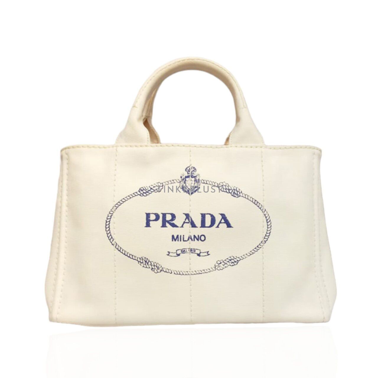 White prada tote bag sale